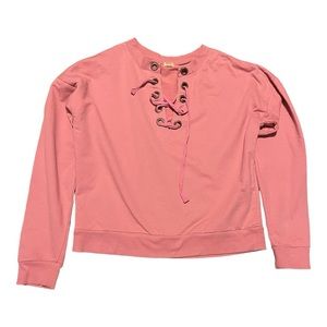 Pale pink sweatshirt top